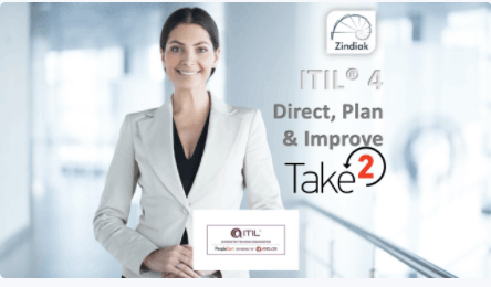 ITIL® 4 Strategist: Direct, Plan and Improve (Online Training, Exam and Take2 Resit)